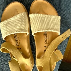 Papillio Cream and Tan Sandals